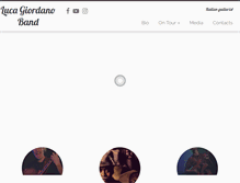 Tablet Screenshot of lucagiordanoband.com